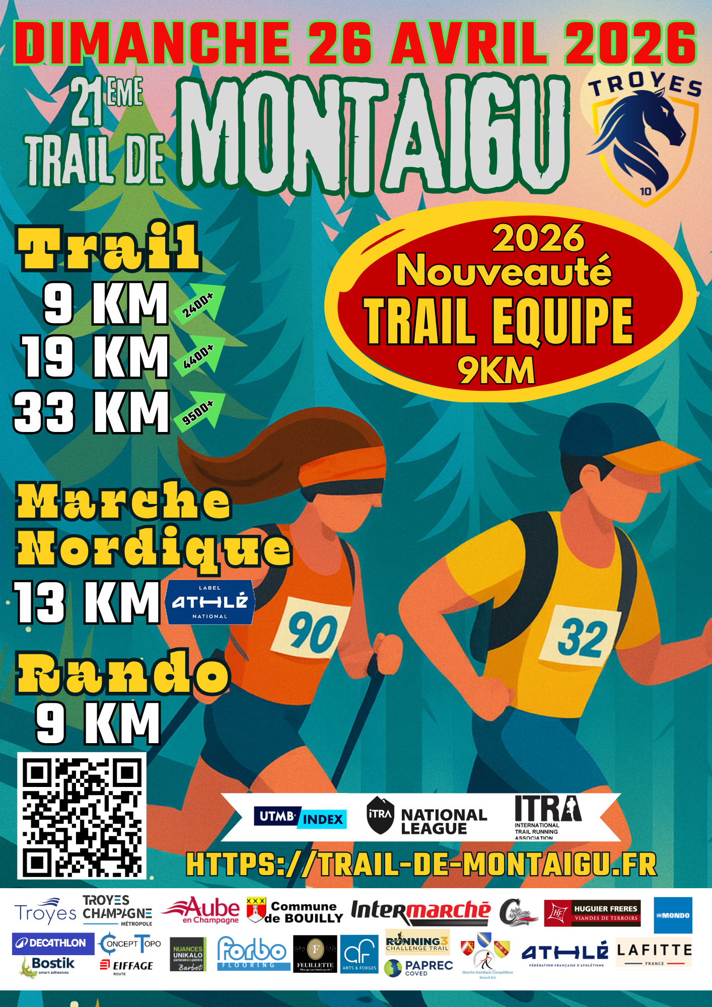 Affiche Trail de Montaigu 2026
